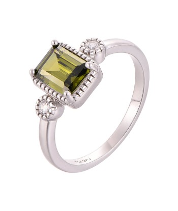 Casablanca Emerald Cut Sterling Silver Birthstone Ring acheter