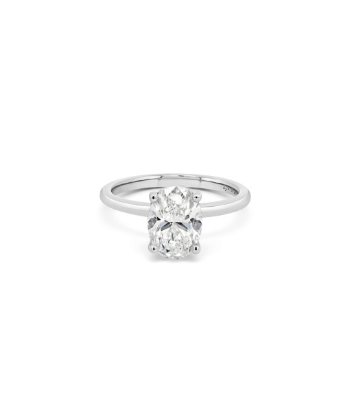 2.00CT Lab Grown Oval Engagement Ring la chaussure