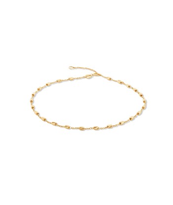 Yellow Gold Fancy Anklet la chaussure