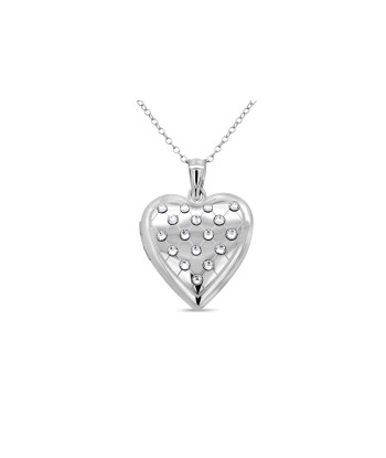 Casablanca Silver CZ Locket solde