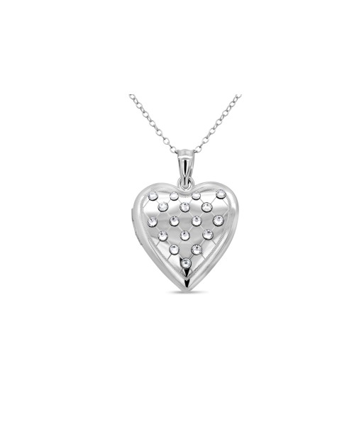 Casablanca Silver CZ Locket solde