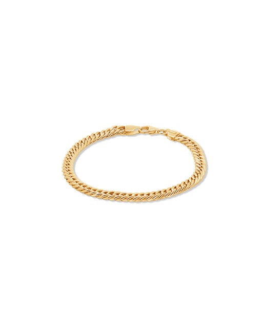 10KT Yellow Gold Curb Bracelet sur le site 