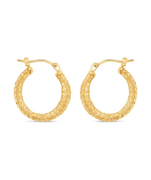 10KT Yellow Gold U Hoop Earrings Par le système avancé 