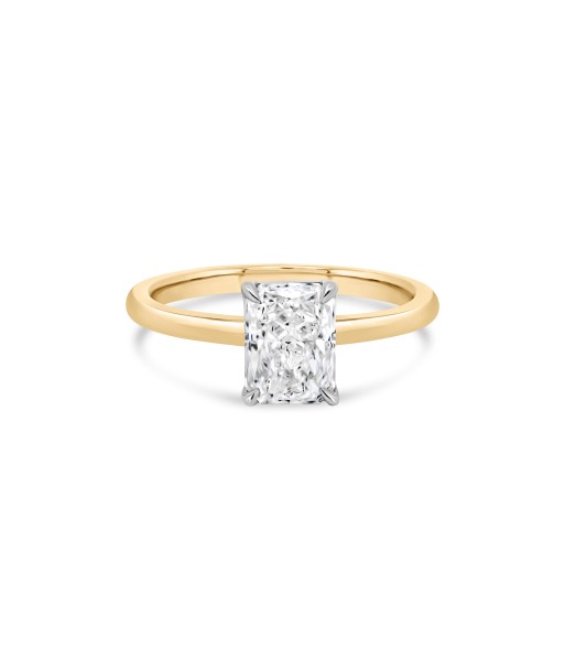 1.54CT Lab Grown Radiant Yellow Gold Engagement Ring meilleur choix