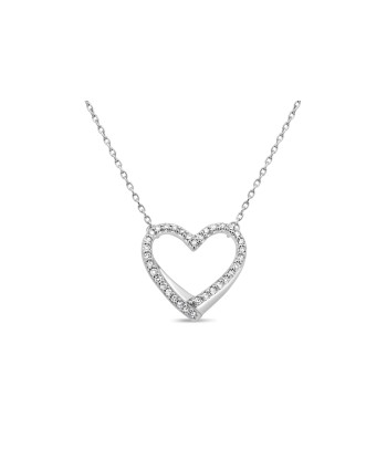 White Gold Diamond Heart Pendant meilleur choix