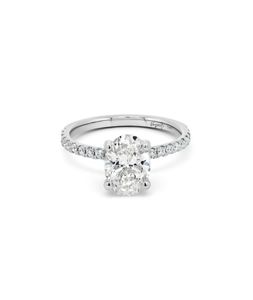 1.50CT Lab Grown Oval Cut Engagement Ring meilleur choix