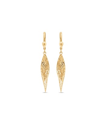 Yellow Gold Dangle Earrings pas cher chine