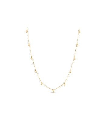 Yellow Gold Dangle Necklace destockage