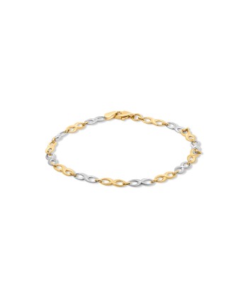 Two Tone Infinity Bracelet la colonne vertébrale