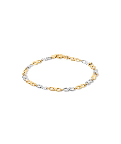 Two Tone Infinity Bracelet la colonne vertébrale