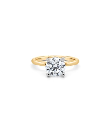 2.08CT Lab Grown Round Diamond Yellow Gold Engagement Ring pas cher chine