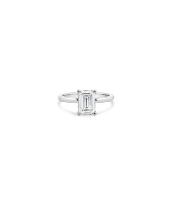 2.11CTW Lab Grown Emerald Cut Diamond Hidden Halo White Gold Engagement Ring JUSQU'A -70%! 