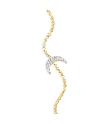 Monte Luna Gold Plated Moon Bracelet de pas cher