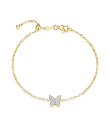 Monte Luna Gold Plated Butterfly Bracelet Profitez des Offres !