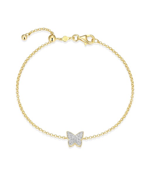 Monte Luna Gold Plated Butterfly Bracelet Profitez des Offres !