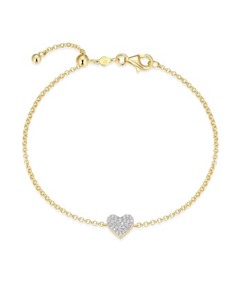 Monte Luna Gold Plated Heart Bracelet commande en ligne