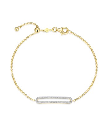 Monte Luna Gold Plated Paperclip Bracelet la livraison gratuite