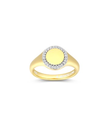 Monte Luna Gold Plated Sterling Silver Circle Ring prix