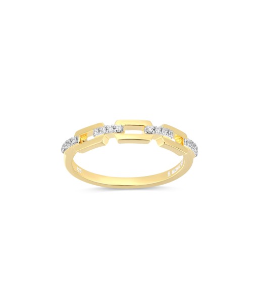 Monte Luna Gold Plated Sterling Silver Link Ring 2 - 3 jours ouvrés.