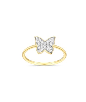 Monte Luna Gold Plated Sterling Silver Butterfly Ring les muscles