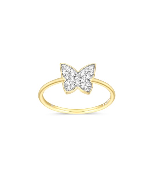 Monte Luna Gold Plated Sterling Silver Butterfly Ring les muscles