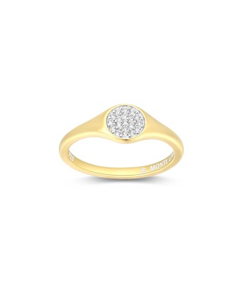 Monte Luna Gold Plated Sterling Silver Circle Ring des créatures d'habitude