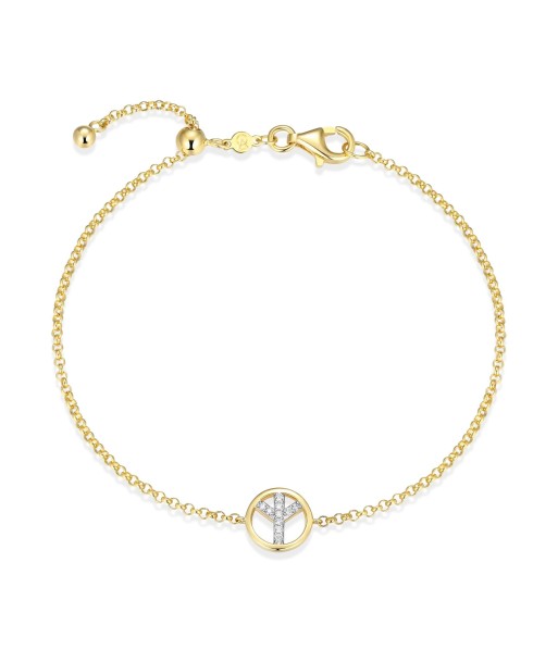 Monte Luna Gold Plated Peace Bracelet en ligne