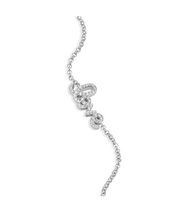 Monte Luna Sterling Silver Love Diamond Bracelet à prix réduit toute l'année