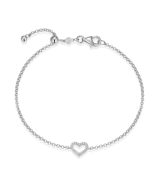 Monte Luna Silver Open Heart Bracelet acheter en ligne