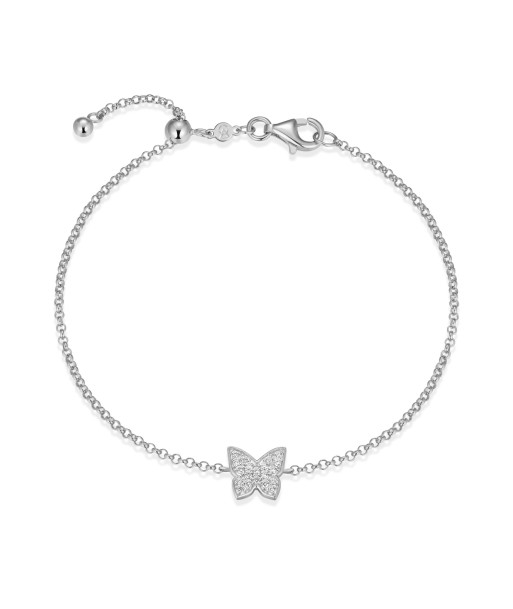 Monte Luna Silver Butterfly Bracelet france