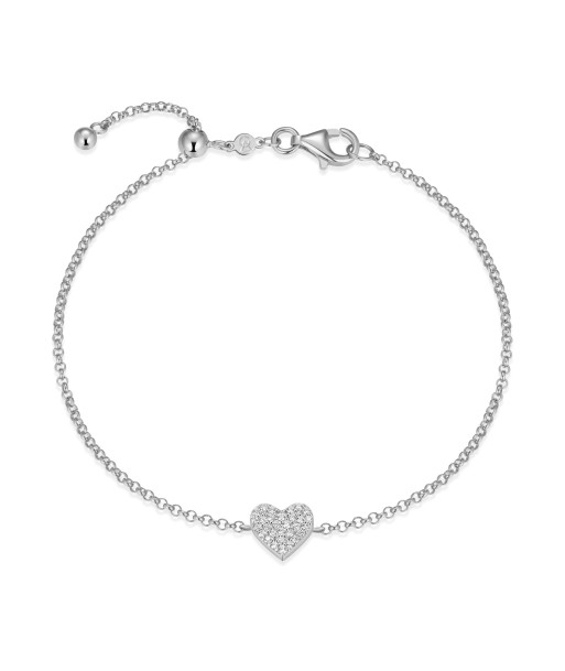 Monte Luna Silver Heart Bracelet sur le site 