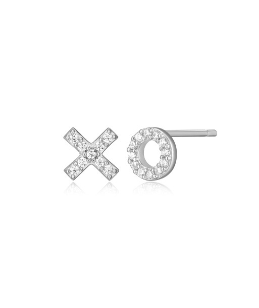 Monte Luna Silver XO Stud Earrings 50% de réduction en Octobre 2024