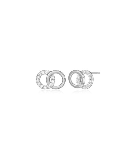 Monte Luna Silver Double Circle Earrings sur le site 