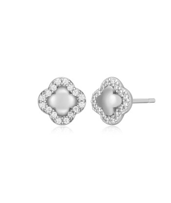 Monte Luna Silver Clover Stud Earrings Venez découvrir notre 