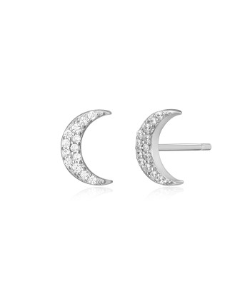 Monte Luna Silver Moon Stud Earrings d'Europe débarque