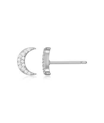 Monte Luna Silver Moon Stud Earrings d'Europe débarque