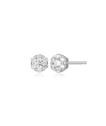 Monte Luna Silver Cluster Stud Earrings la chaussure