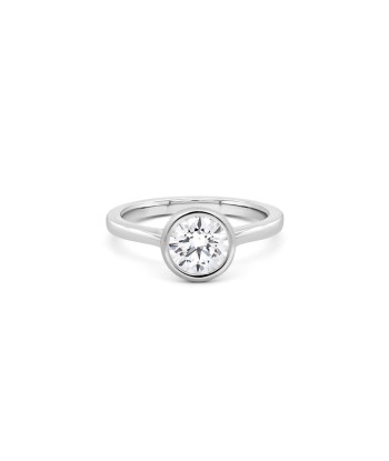 1.00CT Lab Grown Round Cut White Gold Engagement Ring du meilleur 