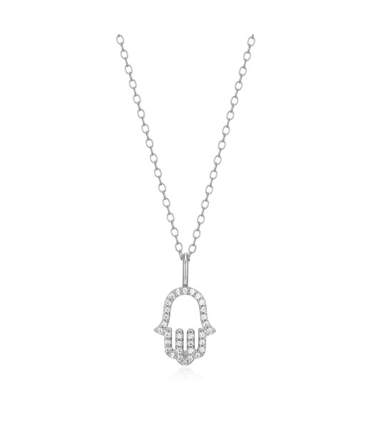 Monte Luna Sterling Silver Hamsa Necklace Vous souhaitez 