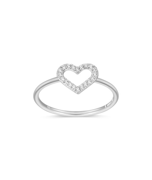 Monte Luna Sterling Silver Open Heart Ring 2023