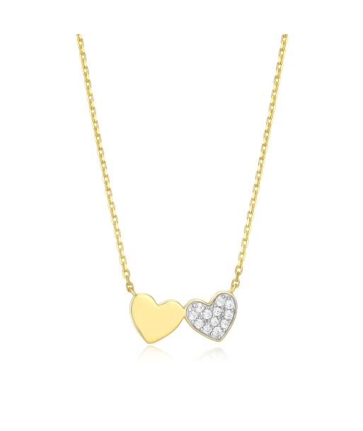 Monte Luna Gold Plated Double Heart Necklace online