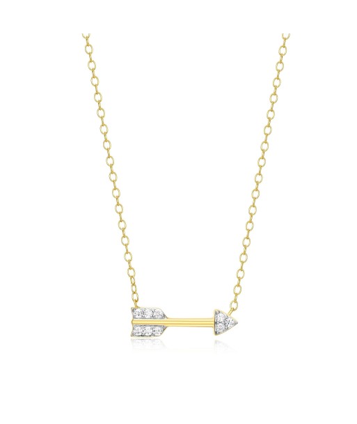 Monte Luna Gold Plated Arrow Necklace Fin de série