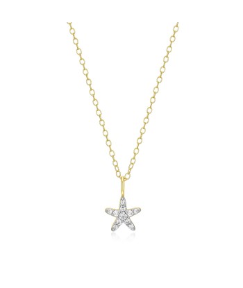 Monte Luna Gold Plated Star Fish Necklace le des métaux précieux