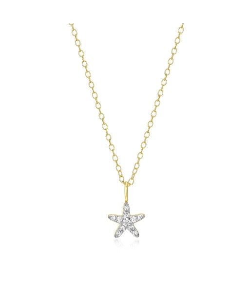 Monte Luna Gold Plated Star Fish Necklace le des métaux précieux