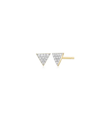 Monte Luna Gold Plated Triangle Stud Earrings france