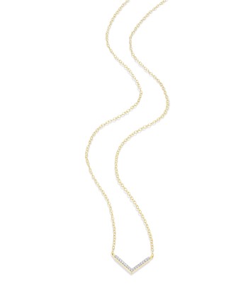 Monte Luna Gold Plated V Shape Necklace 2023