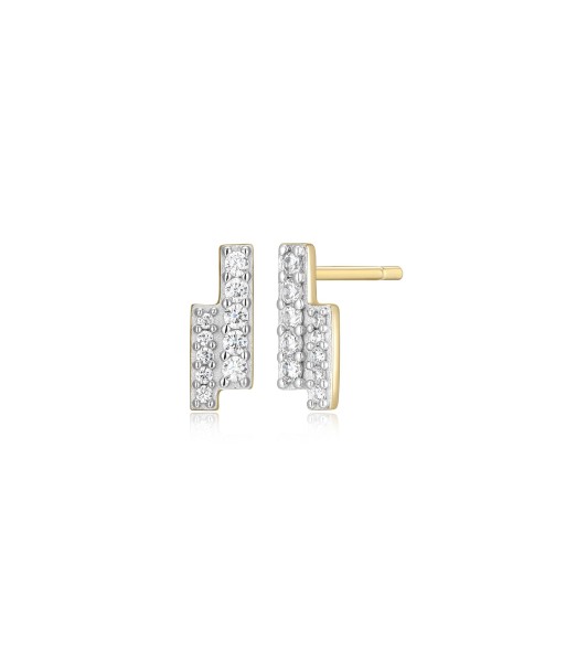 Monte Luna Gold Plated Double Stick Stud Earrings Comparez plus de prix