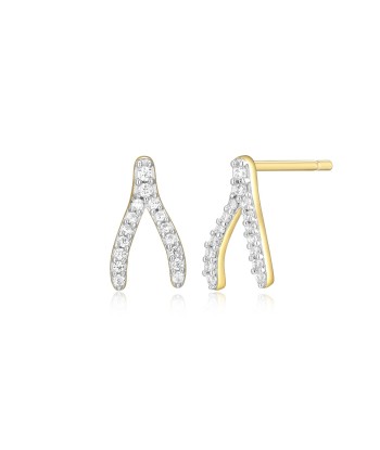 Monte Luna Gold Plated Wishbone Earrings sélection de produits