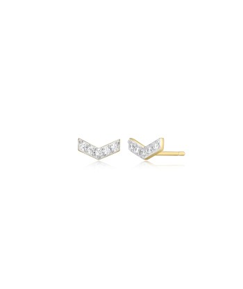 Monte Luna Gold Plated V Shape Earrings france