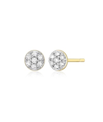 Monte Luna Gold Plated Circle Stud Earrings vous aussi creer 